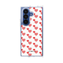 クリアケース［ Stripe Hearts - Red ］