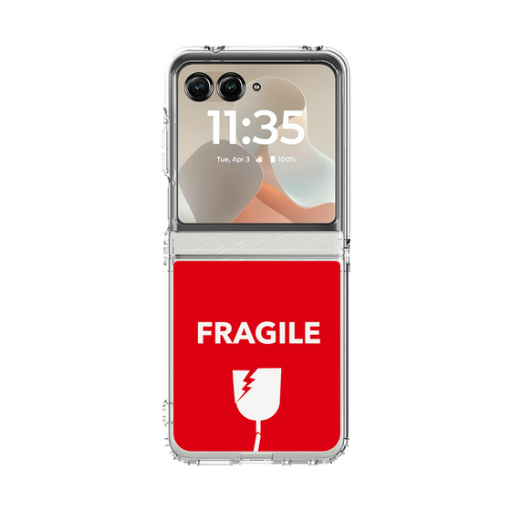 クリアケース［ FRAGILE - Red ］