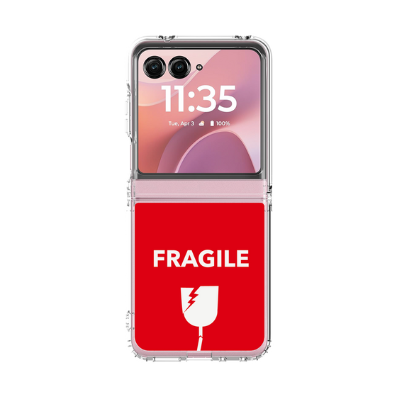 クリアケース［ FRAGILE - Red ］