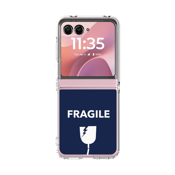 クリアケース［ FRAGILE - Navy ］
