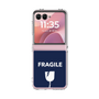クリアケース［ FRAGILE - Navy ］