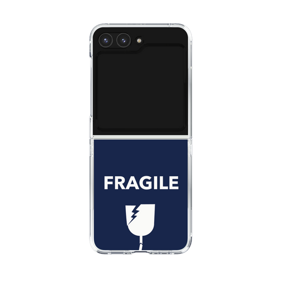 クリアケース［ FRAGILE - Navy ］