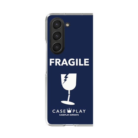 クリアケース［ FRAGILE - Navy ］