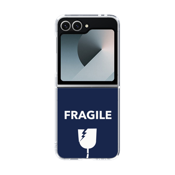 クリアケース［ FRAGILE - Navy ］