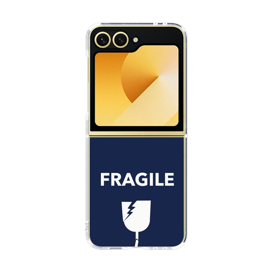 クリアケース［ FRAGILE - Navy ］