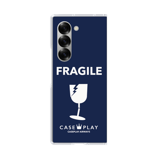 クリアケース［ FRAGILE - Navy ］