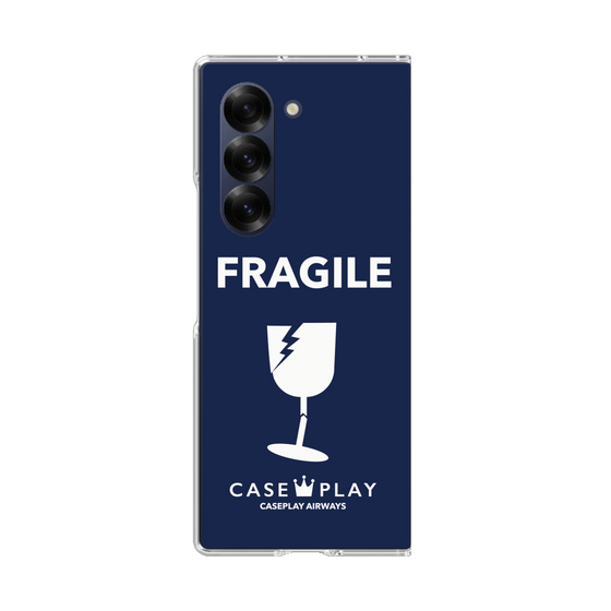 クリアケース［ FRAGILE - Navy ］