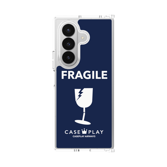 クリアケース［ FRAGILE - Navy ］