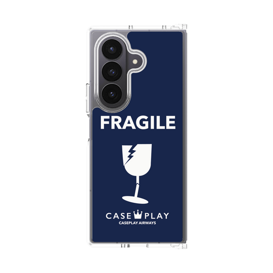 クリアケース［ FRAGILE - Navy ］
