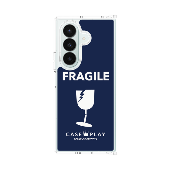 クリアケース［ FRAGILE - Navy ］