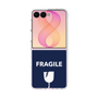 クリアケース［ FRAGILE - Navy ］
