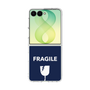 クリアケース［ FRAGILE - Navy ］