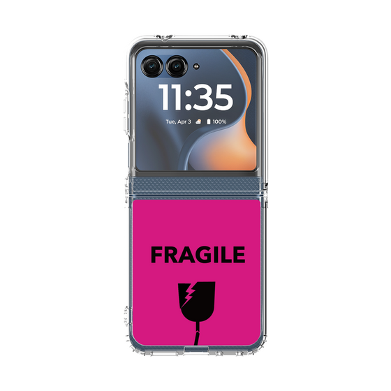 クリアケース［ FRAGILE - Pink ］