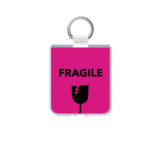 クリアケース［ FRAGILE - Pink ］