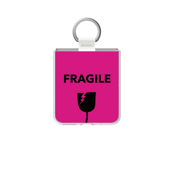 クリアケース［ FRAGILE - Pink ］