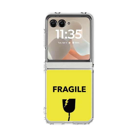 クリアケース［ FRAGILE - Yellow ］