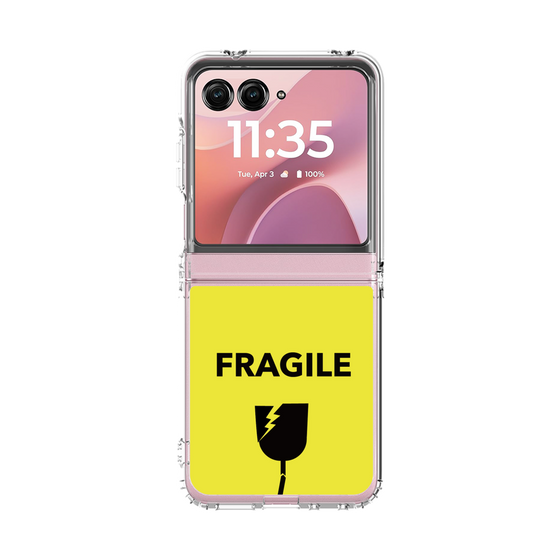 クリアケース［ FRAGILE - Yellow ］