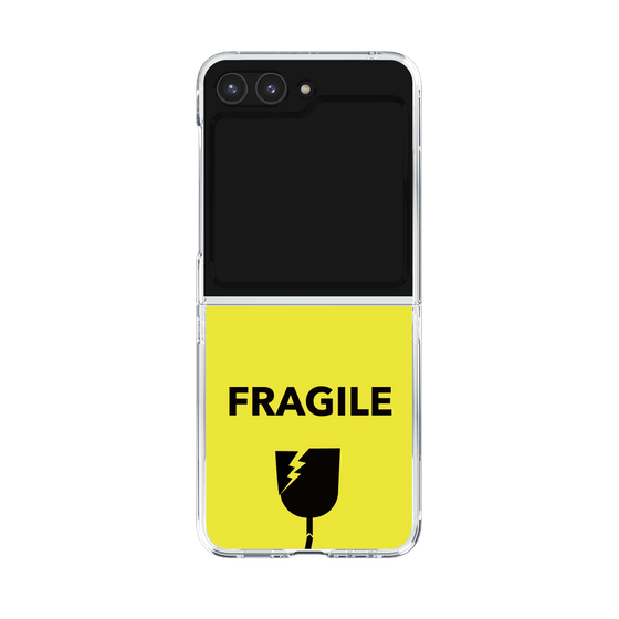 クリアケース［ FRAGILE - Yellow ］