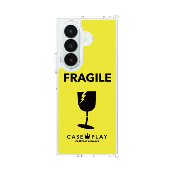 クリアケース［ FRAGILE - Yellow ］