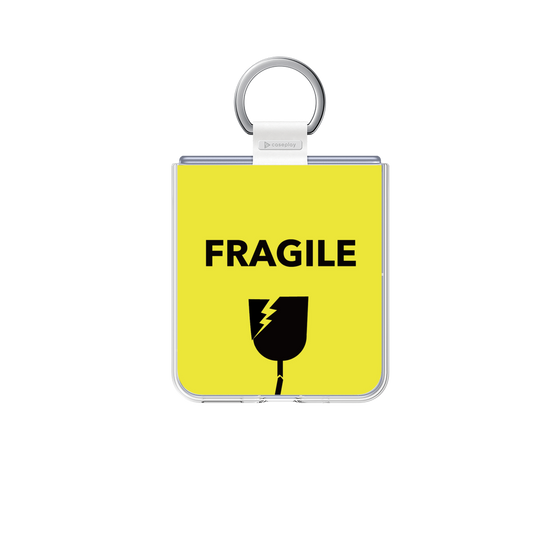 クリアケース［ FRAGILE - Yellow ］