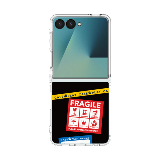 クリアケース［ FRAGILE Stickers - Black ］