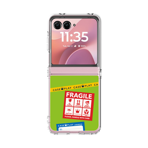 クリアケース［ FRAGILE Stickers - Green ］