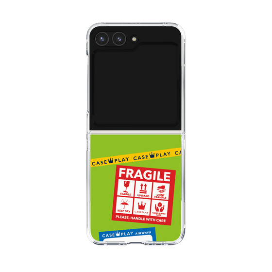 クリアケース［ FRAGILE Stickers - Green ］