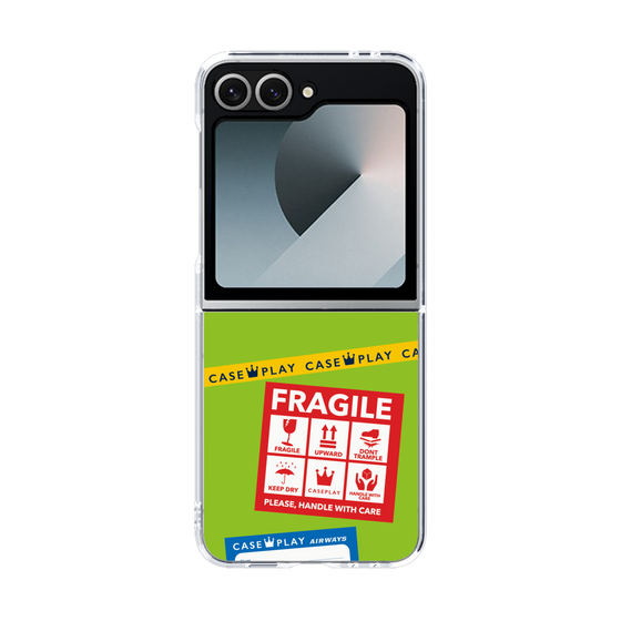 クリアケース［ FRAGILE Stickers - Green ］
