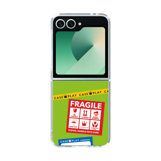 クリアケース［ FRAGILE Stickers - Green ］