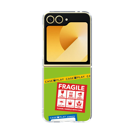 クリアケース［ FRAGILE Stickers - Green ］