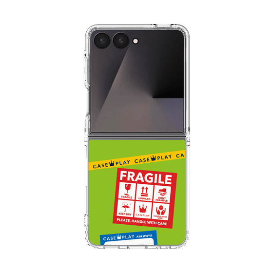 クリアケース［ FRAGILE Stickers - Green ］