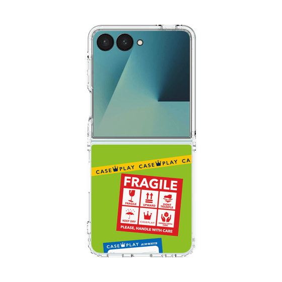 クリアケース［ FRAGILE Stickers - Green ］