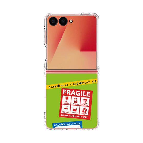 クリアケース［ FRAGILE Stickers - Green ］