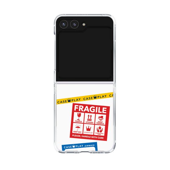 クリアケース［ FRAGILE Stickers - White ］