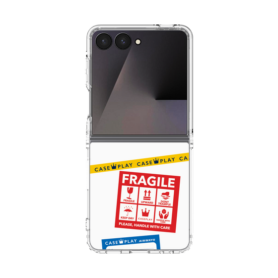 クリアケース［ FRAGILE Stickers - White ］