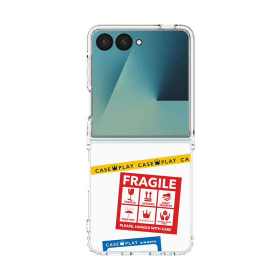 クリアケース［ FRAGILE Stickers - White ］