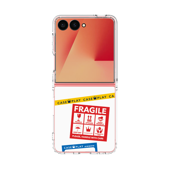 クリアケース［ FRAGILE Stickers - White ］