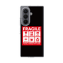 クリアケース［ FRAGILE Sticker - Black ］