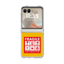 クリアケース［ FRAGILE Sticker - Yellow ］