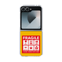クリアケース［ FRAGILE Sticker - Yellow ］
