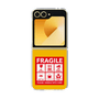 クリアケース［ FRAGILE Sticker - Yellow ］