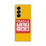 クリアケース［ FRAGILE Sticker - Yellow ］