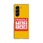 クリアケース［ FRAGILE Sticker - Yellow ］