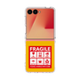 クリアケース［ FRAGILE Sticker - Yellow ］