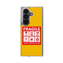 クリアケース［ FRAGILE Sticker - Yellow ］