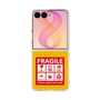 クリアケース［ FRAGILE Sticker - Yellow ］
