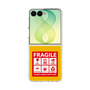 クリアケース［ FRAGILE Sticker - Yellow ］