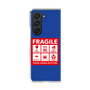 クリアケース［ FRAGILE Sticker - Blue ］