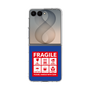 クリアケース［ FRAGILE Sticker - Blue ］