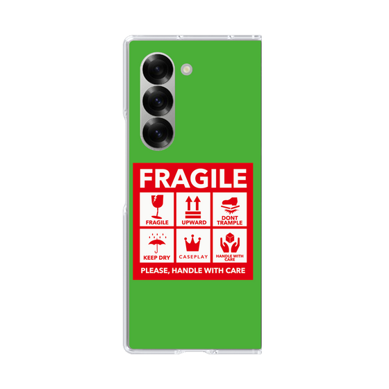 クリアケース［ FRAGILE Sticker - Green ］